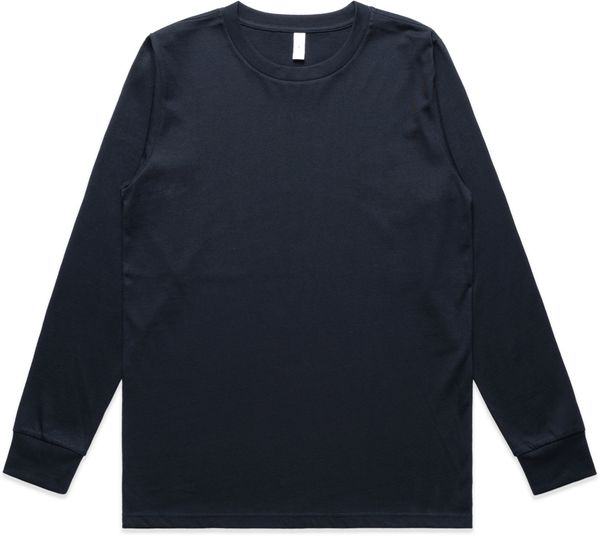 Am image of a Custom AS Colour Womens Classic Long Sleeve in Navy!