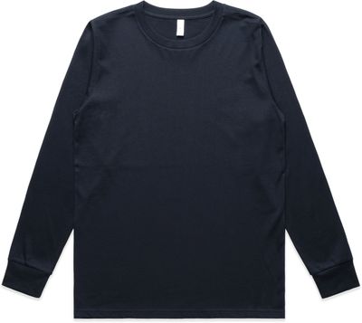 Am image of a Custom AS Colour Womens Classic Long Sleeve in Navy!