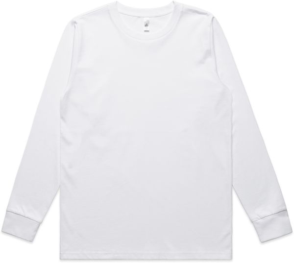 Am image of a Custom AS Colour Womens Classic Long Sleeve in White!