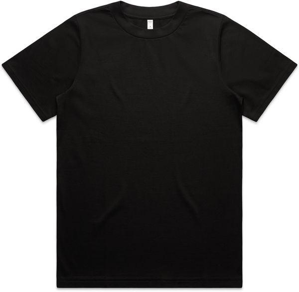 Am image of a Custom AS Colour Womens Heavy Tee in Black!