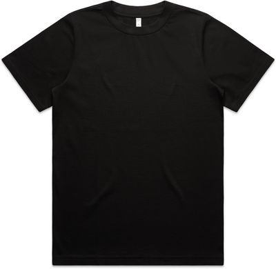 Am image of a Custom AS Colour Womens Heavy Tee in Black!