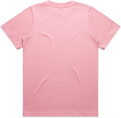 Am image of a Custom AS Colour Womens Heavy Tee in Bubblegum!