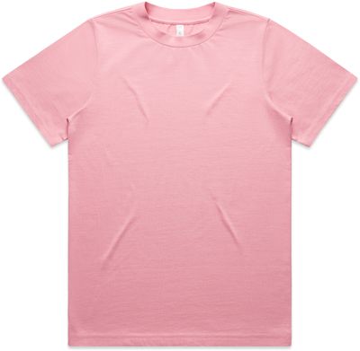 Am image of a Custom AS Colour Womens Heavy Tee in Bubblegum!