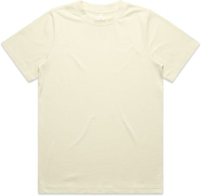 Am image of a Custom AS Colour Womens Heavy Tee in Butter!