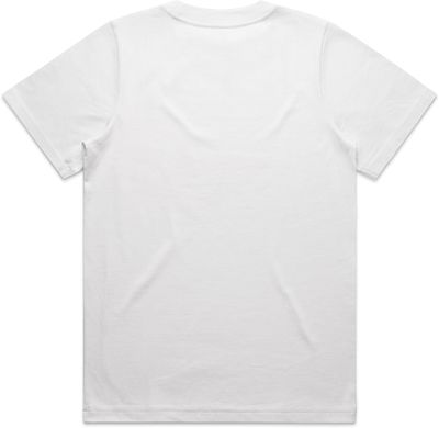 Am image of a Custom AS Colour Womens Heavy Tee in White!