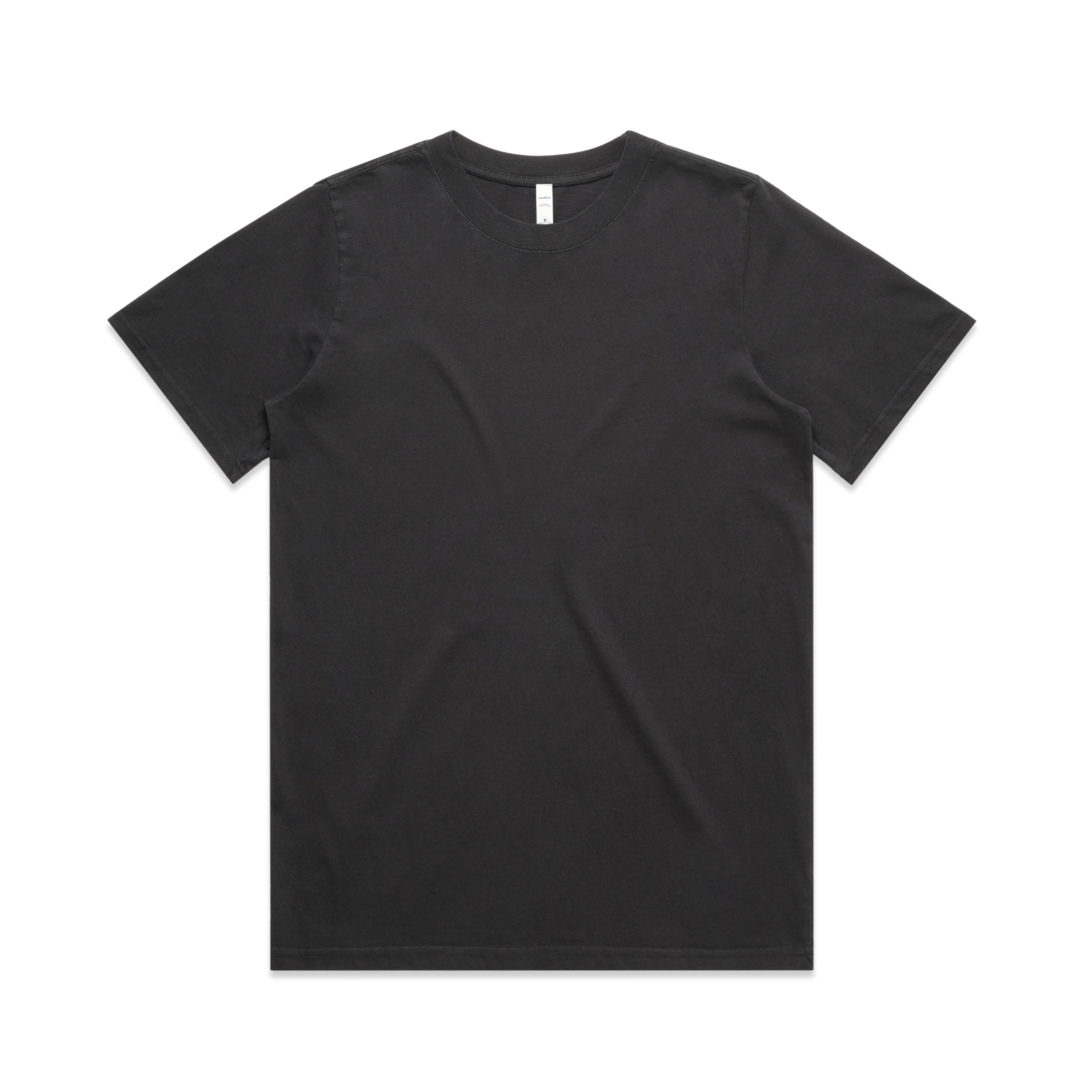 AS Colour Womens Heavy Faded Tee in Faded Black