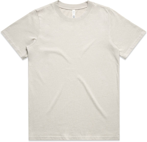 Am image of a Custom AS Colour Womens Heavy Faded Tee in Faded Bone!