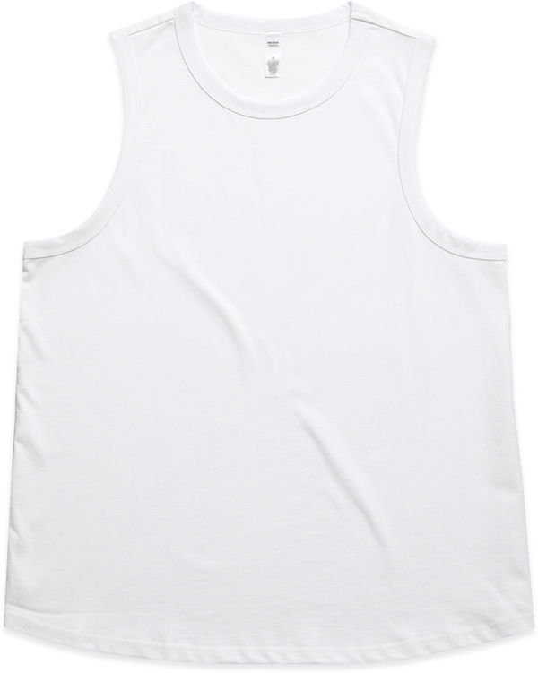 Am image of a Custom AS Colour Womens Martina Tank in White!