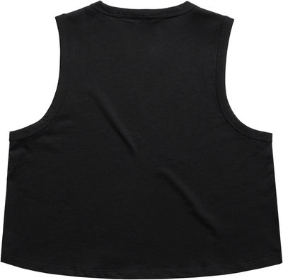 Am image of a Custom AS Colour Womens Martina Crop Tank in Black!