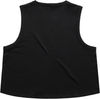 Am image of a Custom AS Colour Womens Martina Crop Tank in Black!