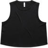 Am image of a Custom AS Colour Womens Martina Crop Tank in Black!