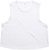Am image of a Custom AS Colour Womens Martina Crop Tank in White!