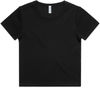 Am image of a Custom AS Colour Womens Organic Rib Tee in Black!