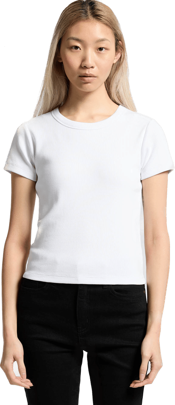 An image of a Custom AS Colour Womens Organic Rib Tee!