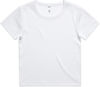Am image of a Custom AS Colour Womens Organic Rib Tee in White!