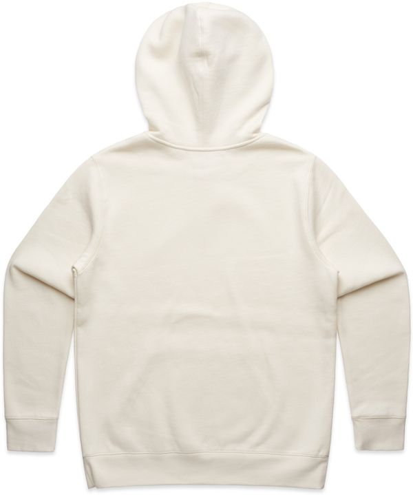 Am image of a Custom AS Colour Womens Stencil Hoodie in Ecru!