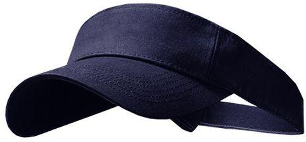 Am image of a Custom Champion Twill Visor in Navy!
