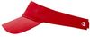 Am image of a Custom Champion Twill Visor in Red!