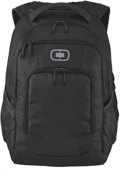 Am image of a Custom Ogio Logan Pack in Black!
