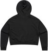 Am image of a Custom AS Colour Women's Crop Hood in Black!