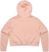 Am image of a Custom AS Colour Women's Crop Hood in Pale Pink!
