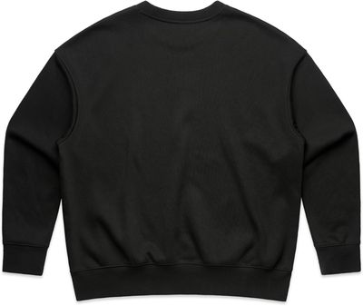 Am image of a Custom AS Colour Womens Heavy Crewneck in Black!