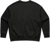 Am image of a Custom AS Colour Womens Heavy Crewneck in Black!
