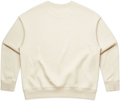 Am image of a Custom AS Colour Womens Heavy Crewneck in Ecru!