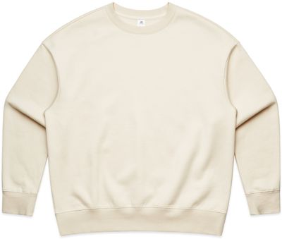 Am image of a Custom AS Colour Womens Heavy Crewneck in Ecru!