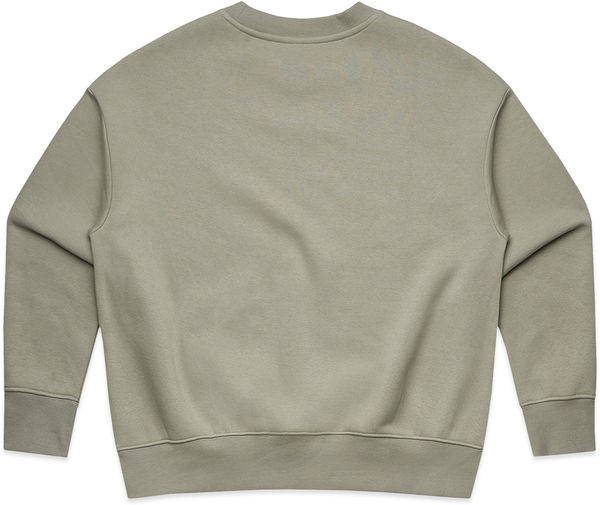 Am image of a Custom AS Colour Womens Heavy Crewneck in Eucalyptus!