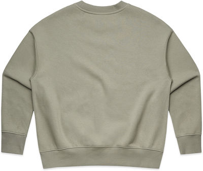 Am image of a Custom AS Colour Womens Heavy Crewneck in Eucalyptus!