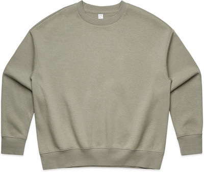 Am image of a Custom AS Colour Womens Heavy Crewneck in Eucalyptus!