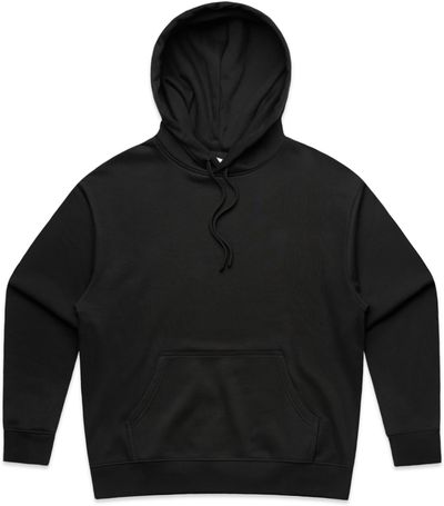 Am image of a Custom AS Colour Womens Heavy Hoodie in Black!
