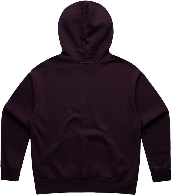 Am image of a Custom AS Colour Womens Heavy Hoodie in Plum!