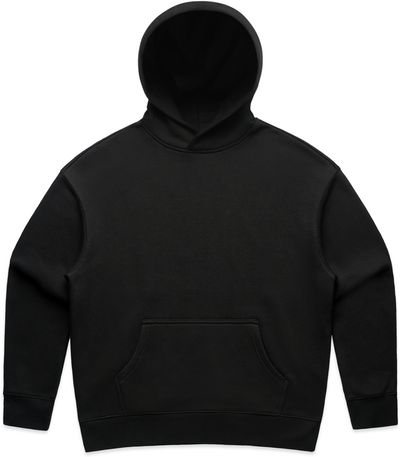Am image of a Custom AS Colour Womens Relax Hood in Black!