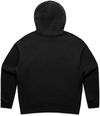 Am image of a Custom As Colour Womens Relax Half Zip Hood in Black!