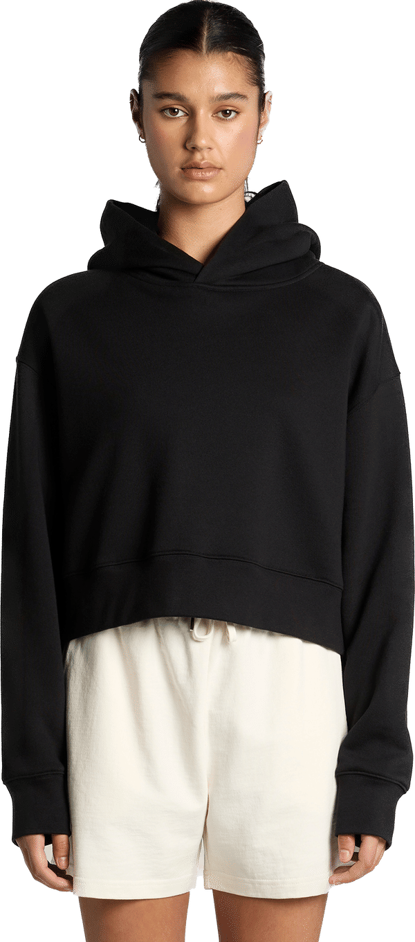 An image of a Custom AS Colour Womens Relax Crop Hoodie!