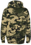 Am image of a Custom Independent Trading Co. Heavyweight Hooded Sweatshirt in Army Camo!