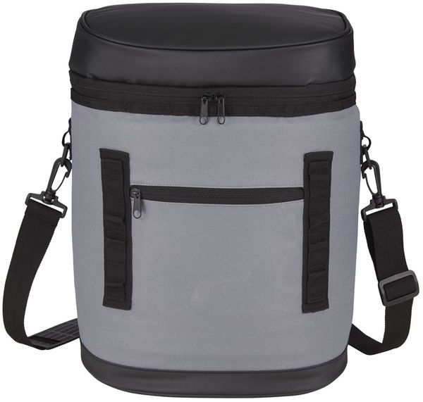 Am image of a Custom 20 Can Backpack Cooler in Black!