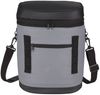 Am image of a Custom 20 Can Backpack Cooler in Black!