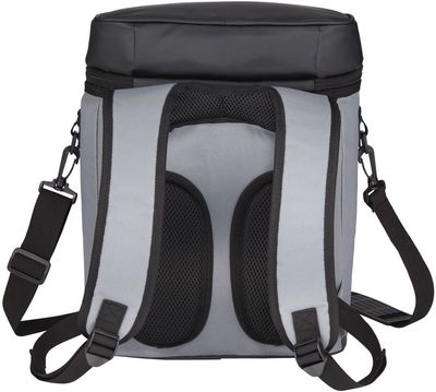 Am image of a Custom 20 Can Backpack Cooler in Black!
