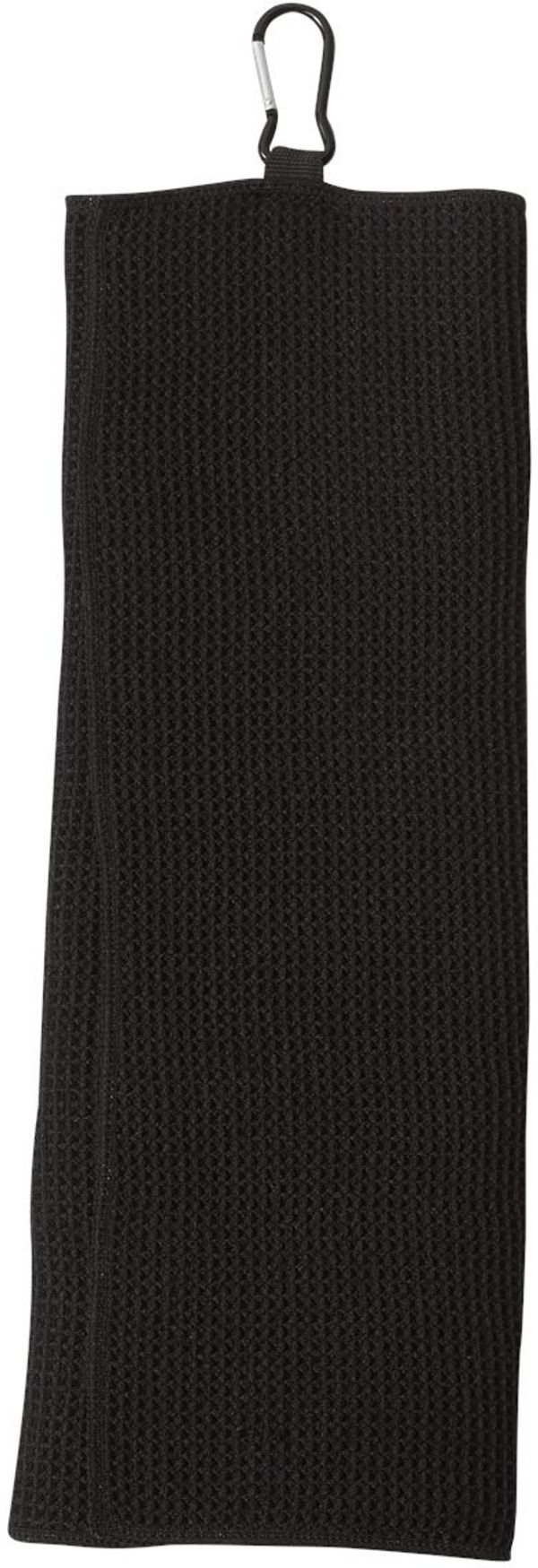 Am image of a Custom Fairway Golf Towel in Black!