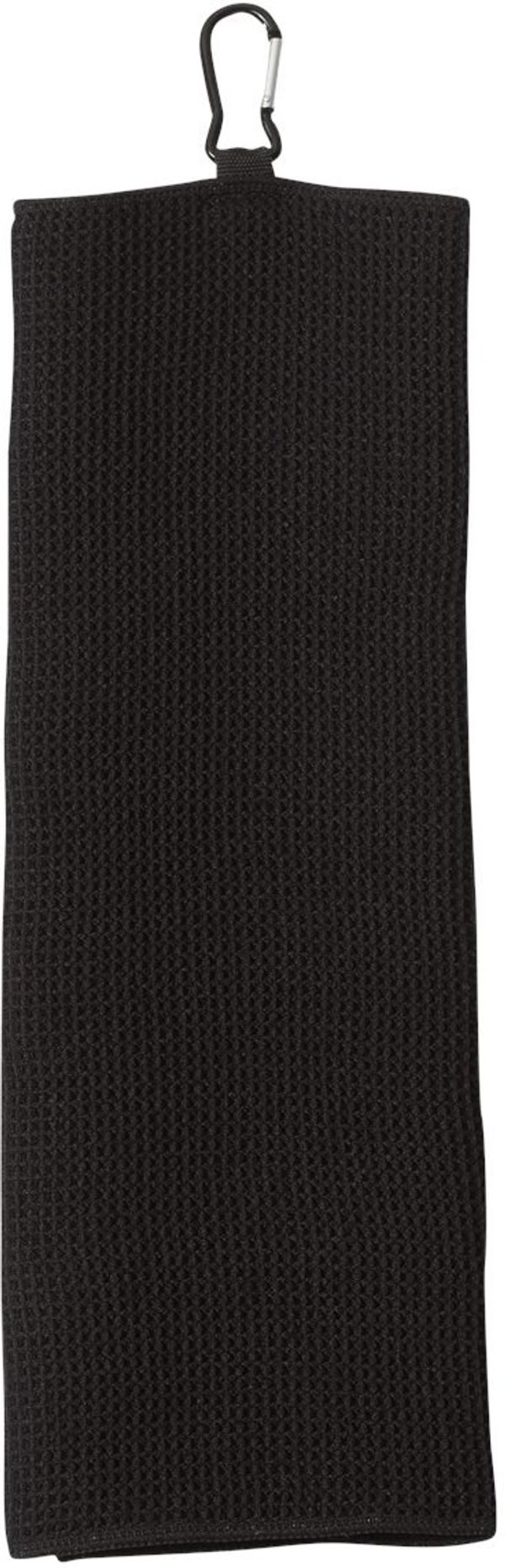 Am image of a Custom Fairway Golf Towel in Black!