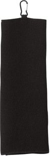 Am image of a Custom Fairway Golf Towel in Black!