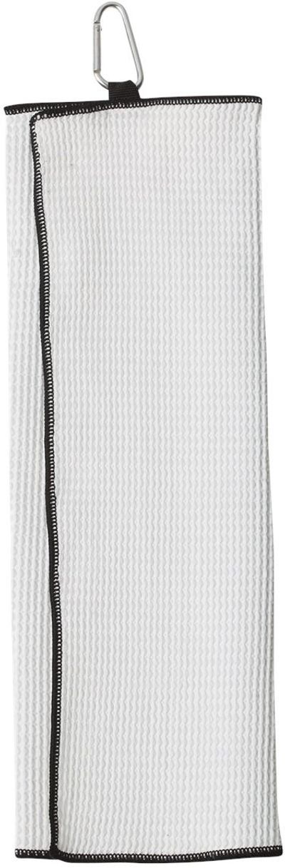Am image of a Custom Fairway Golf Towel in White!