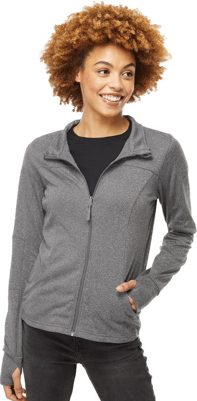 An image of a Custom Independent Trading Co Womens Poly Tech Full Zip Track Jacket!