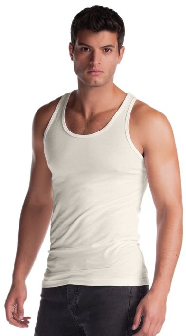 Jerico Unisex Bamboo Tank Top in Natural