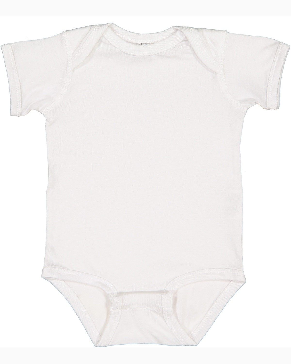 Rabbit Skins Infant Fine Jersey Bodysuit in White