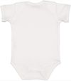 Am image of a Custom Rabbit Skins Infant Fine Jersey Bodysuit in White!