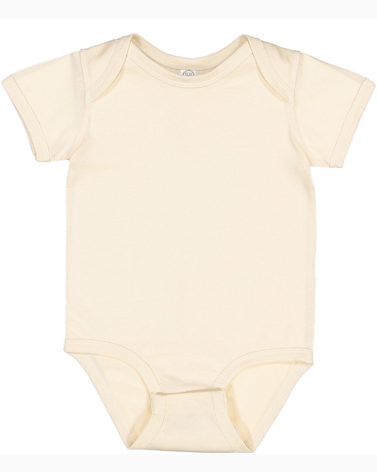 Rabbit Skins Infant Fine Jersey Bodysuit in Natural